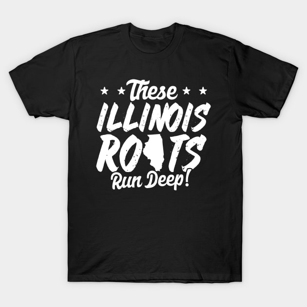 These Illinois Roots Run Deep T-Shirt by A Magical Mess